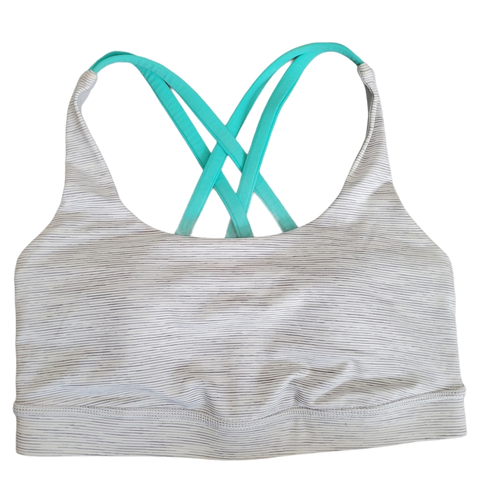 Lululemon Athletica Energy Strappy Gray Sports Bra